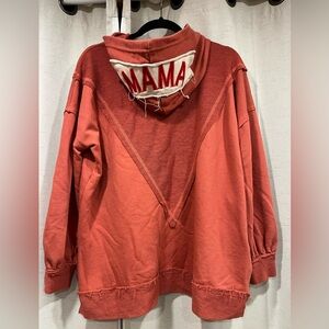 Fantastic Fawn burnt orange mama hoodie